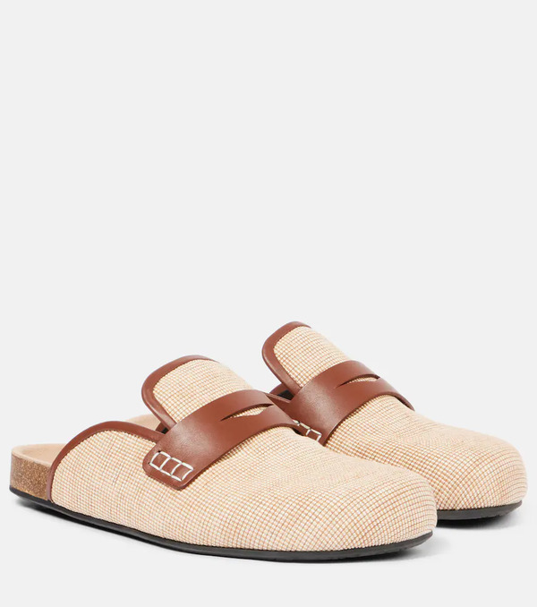  Jw Anderson Jw Anderson Leather-trimmed Mules 