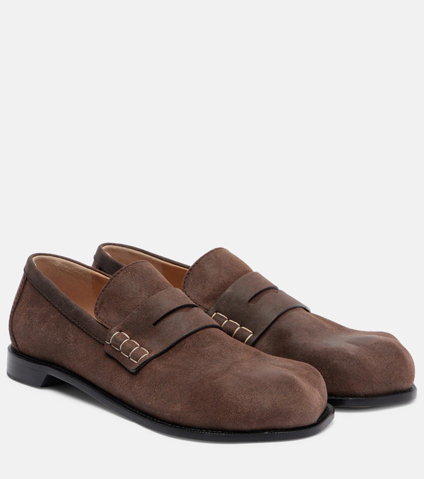  Jw Anderson Jw Anderson Paw Suede Penny Loafers 