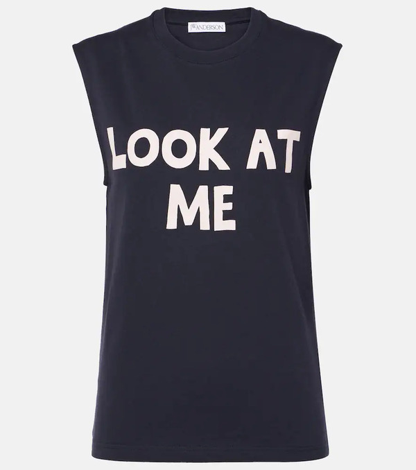  Jw Anderson Jw Anderson Printed Cotton Jersey Tank Top 