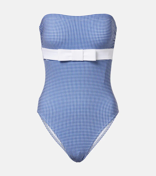  Karla Colletto Karla Colletto Bow-detail Gingham Swimsuit 