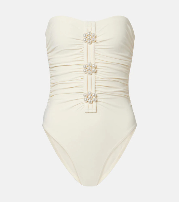  Karla Colletto Karla Colletto Maya Embellished Swimsuit 