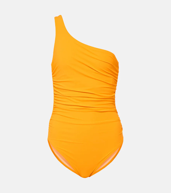  Karla Colletto Karla Colletto Ruched One-shoulder Swimsuit 