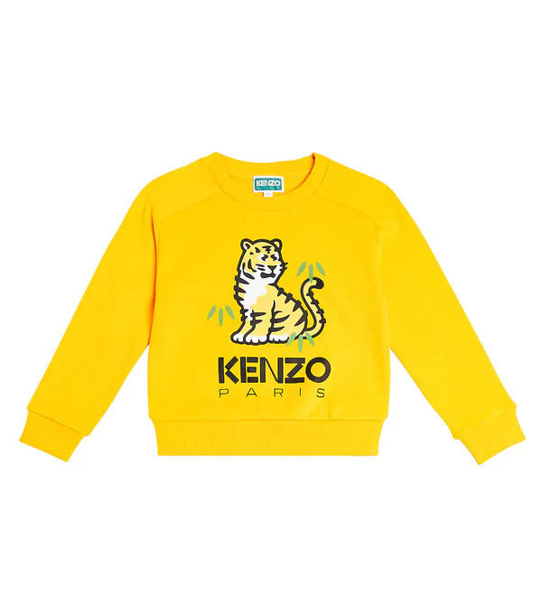  Kenzo Kids Kenzo Kids Logo Printed Cotton Sweatshirt 