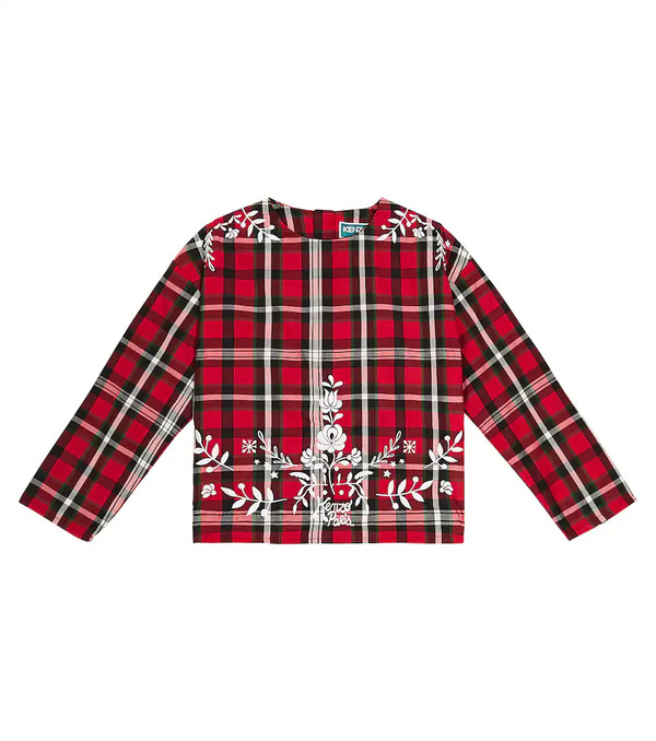  Kenzo Kids Kenzo Kids Tartan Cotton Shirt 