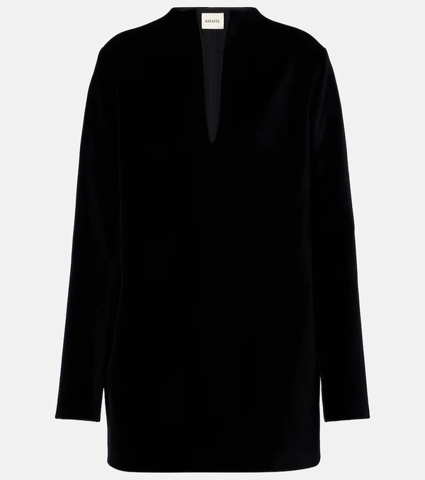  Khaite Khaite Aleena Velvet Minidress 