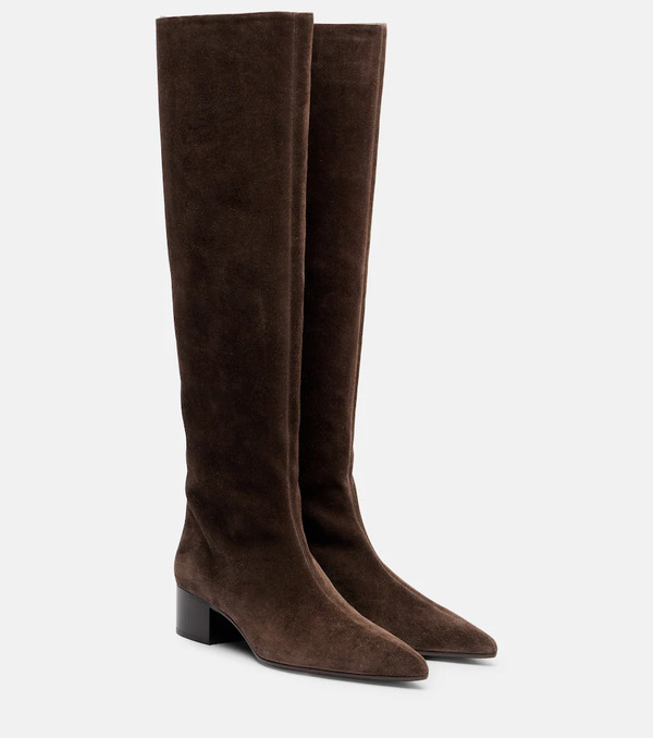  Khaite Khaite Andee Suede Knee-high Boots 