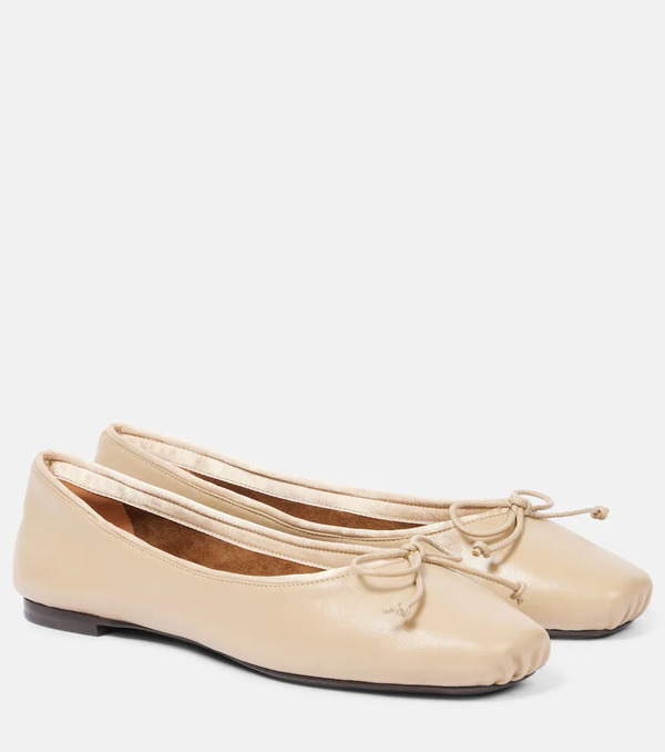  Khaite Khaite Charlotte Leather Ballet Flats 