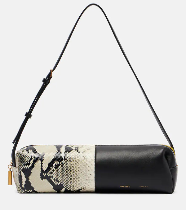  Khaite Khaite Kye Paneled Leather Shoulder Bag 