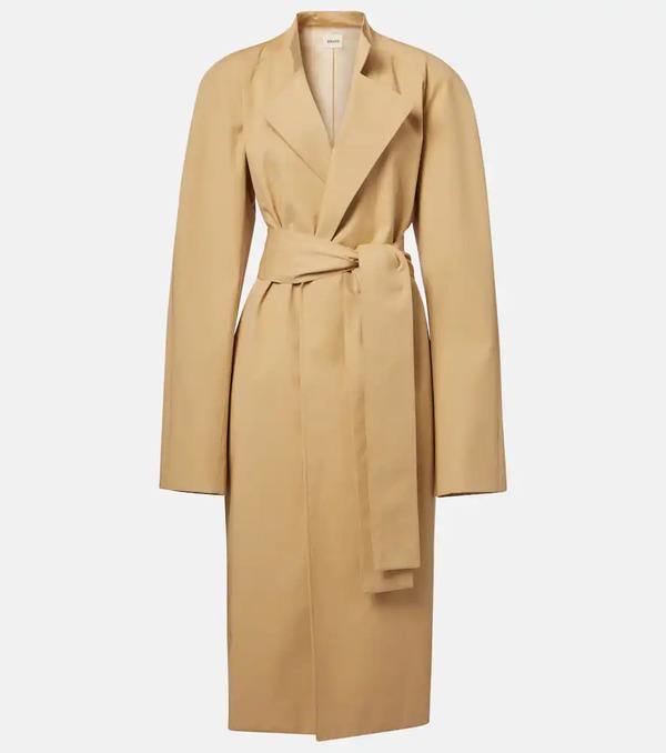  Khaite Khaite Lagden Cotton Gabardine Coat 