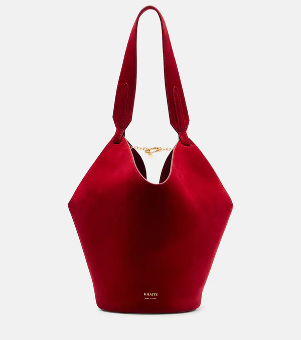  Khaite Khaite Lotus Mini Suede Tote Bag 