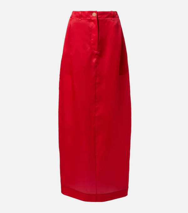  Khaite Khaite Lucian Silk Organza Maxi Skirt 