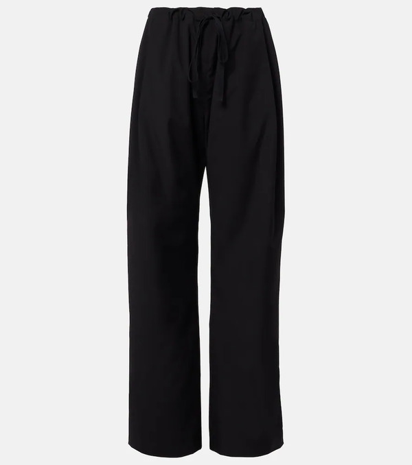  Khaite Khaite Rohen Virgin Wool Wide-leg Pants 