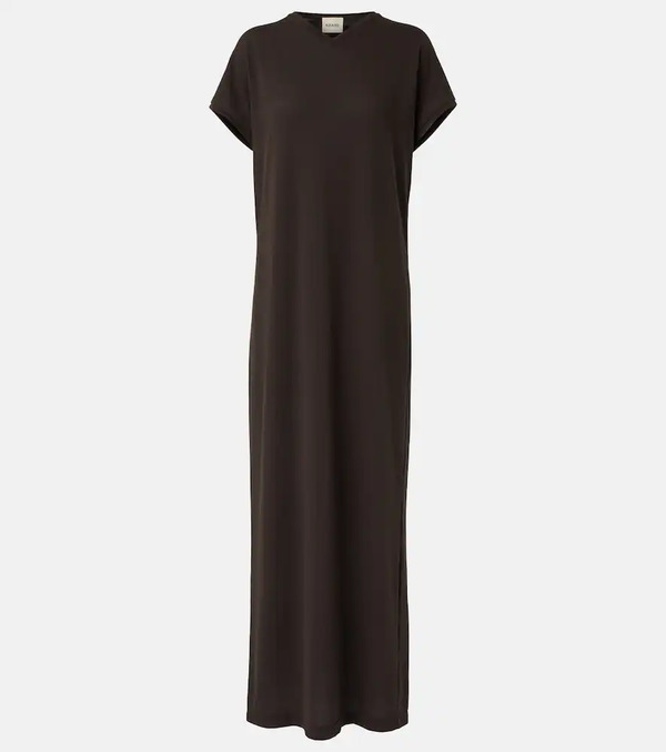  Khaite Khaite Verda Cotton-blend Jersey Maxi Dress 