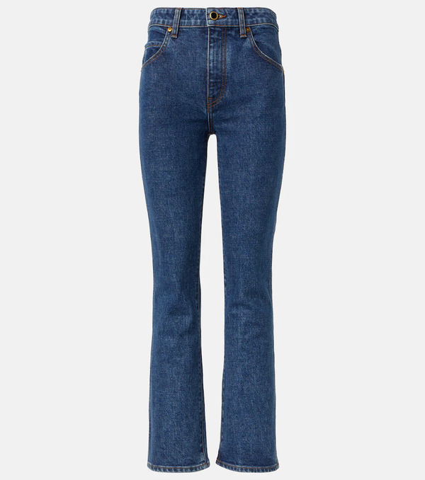  Khaite Khaite Vivian Cropped Bootcut Jeans 