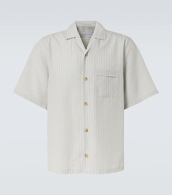  King & Tuckfield King & Tuckfield Striped Bowling Shirt 