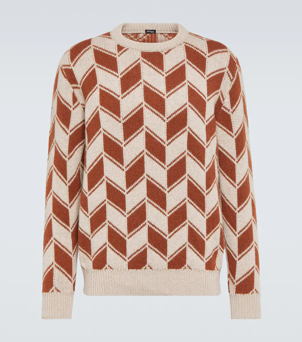  Kiton Kiton Cashmere Intarsia Sweater 