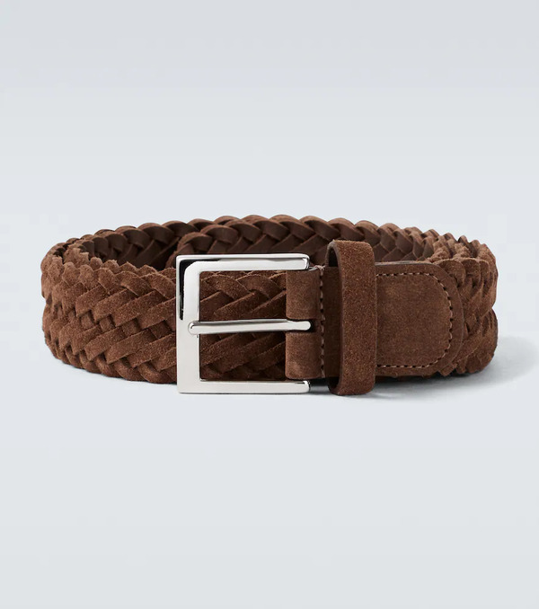  Kiton Kiton Woven Suede Belt 