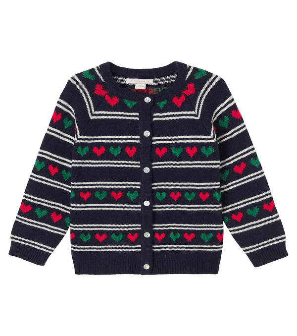  Konges Slojd Konges Slã¸jd Belou Intarsia Wool-blend Cardigan 