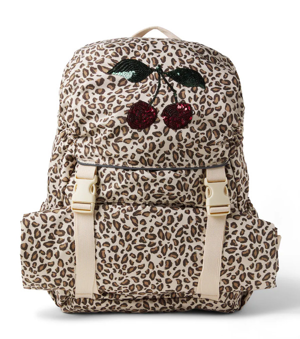  Konges Slojd Konges Slã¸jd Clover Leopard-print Sequined Backpack 