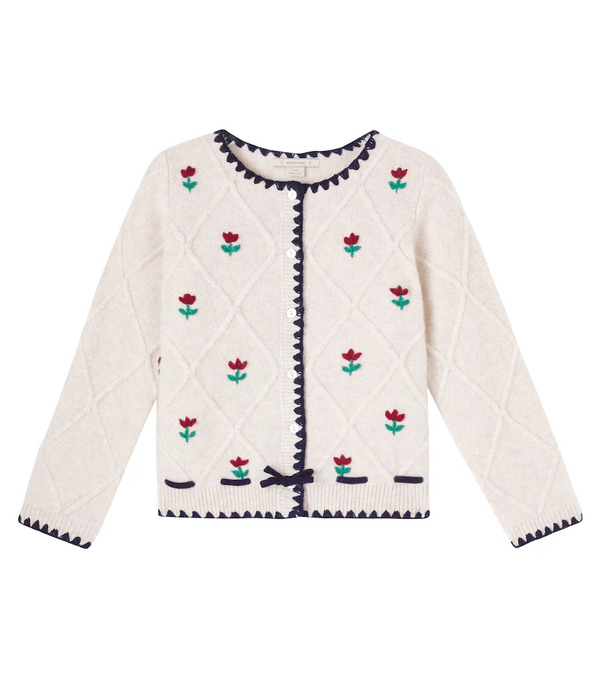  Konges Slojd Konges Slã¸jd Iska Embroidered Wool Cardigan 