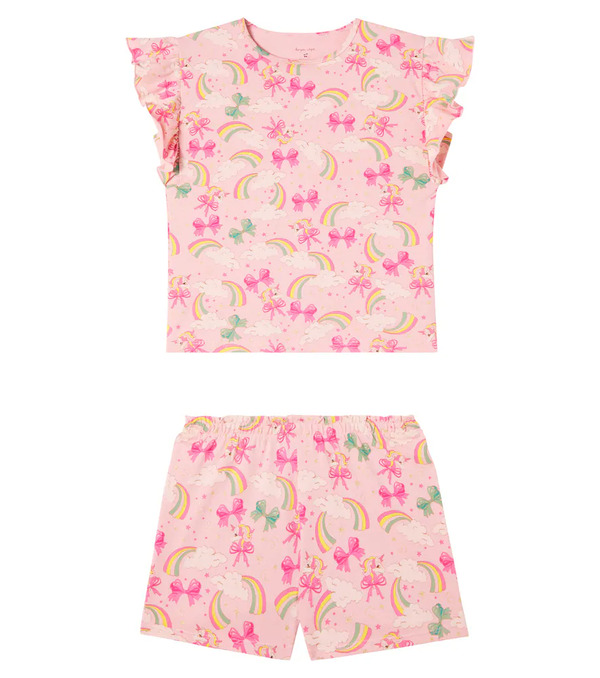  Konges Slojd Konges Slã¸jd Lin Frill Cotton Top And Shorts Set 