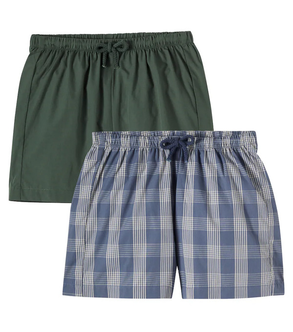  Konges Slojd Konges Slã¸jd Verne Set Of 2 Checked Cotton Shorts 