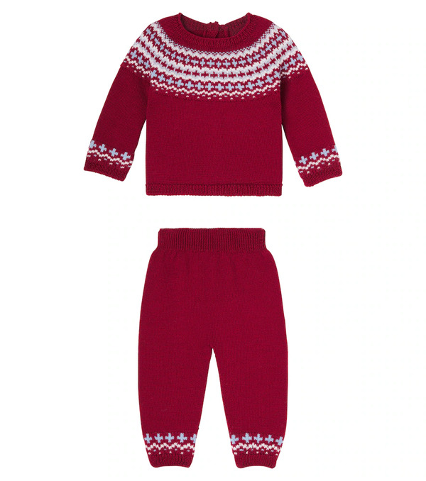  La Coqueta La Coqueta Baby Lyle Wool Sweater And Pants Set 