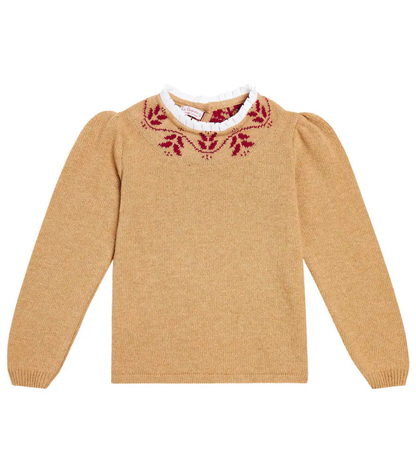  La Coqueta La Coqueta Lidia Wool-blend Intarsia Sweater 