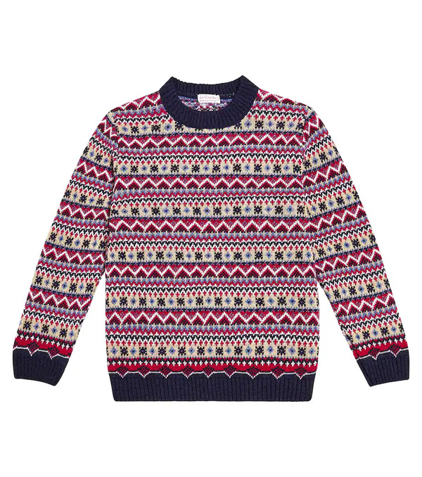  La Coqueta La Coqueta Mirlo Fair Isle Wool-blend Sweater 