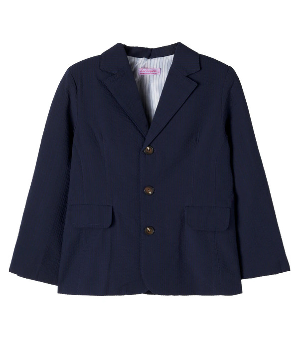  La Coqueta La Coqueta Sybil Cotton Seersucker Blazer 