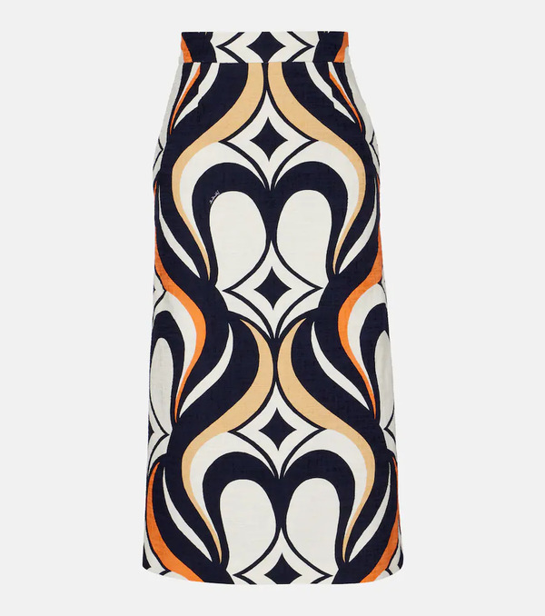  La Doublej La Doublej Baia Jive Cotton Midi Skirt 