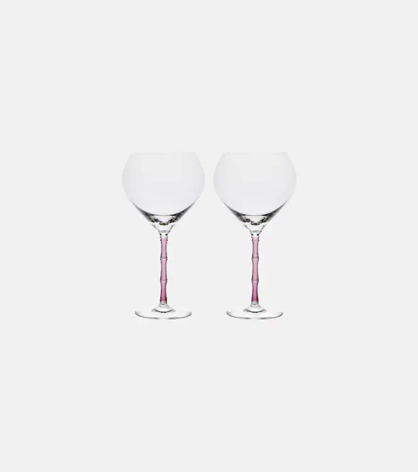  La Doublej La Doublej Bamboo Balloon Set Of 2 Glasses 