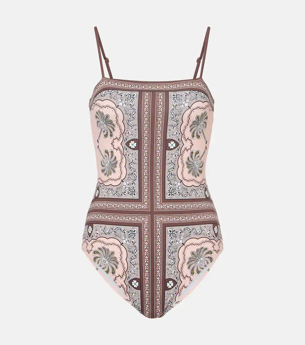  La Doublej La Doublej Elle Printed Swimsuit 