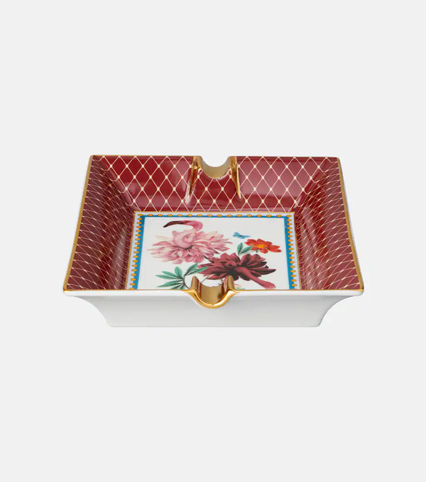  La Doublej La Doublej Fantastic Creatures Collection Birdbloom Porcelain Ashtray By Beto Val 