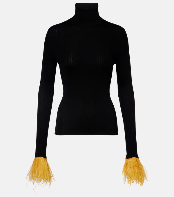  La Doublej La Doublej High Kick Cashmere And Silk Turtleneck Sweater 