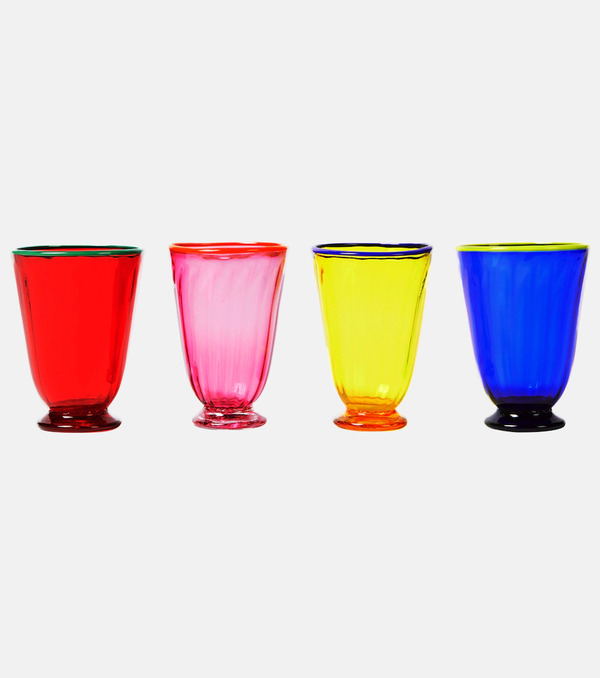  La Doublej La Doublej Rainbow Set Of 4 Glasses 