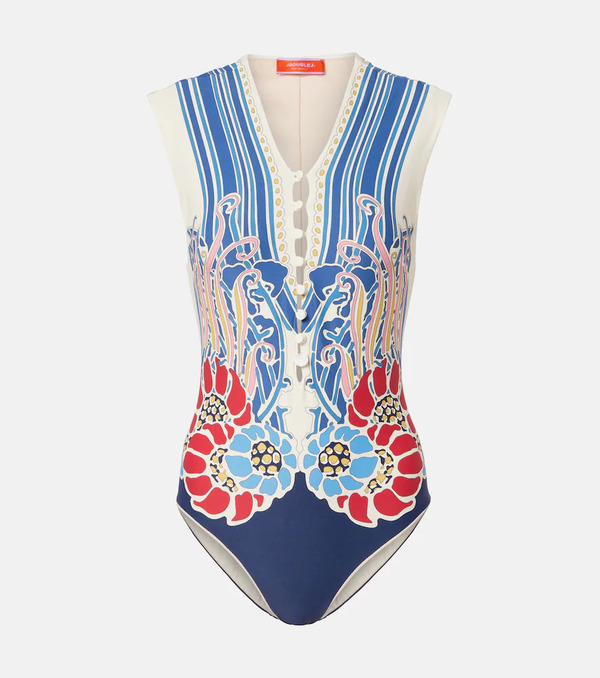  La Doublej La Doublej Tutto Suit Printed Swimsuit 