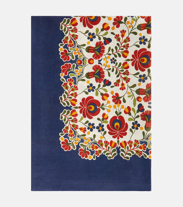  La Doublej La Doublej Windflower Placã©e Linen Tablecloth 