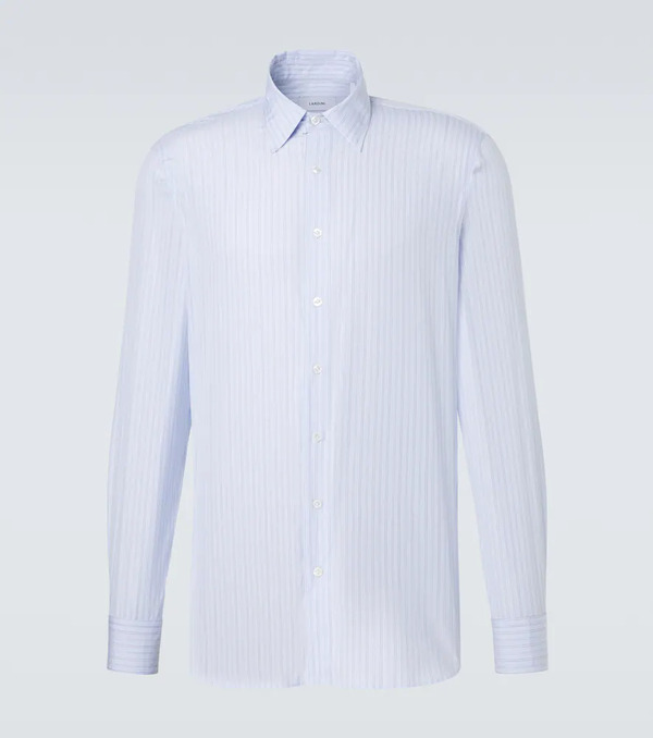  Lardini Lardini Striped Cotton Poplin Shirt 
