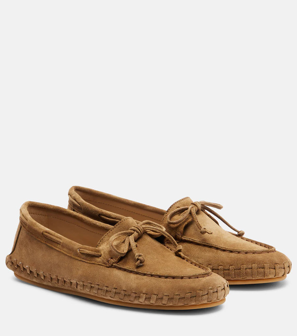  Le Monde Beryl Le Monde Bã©ryl Driver Embroidered Suede Loafers 