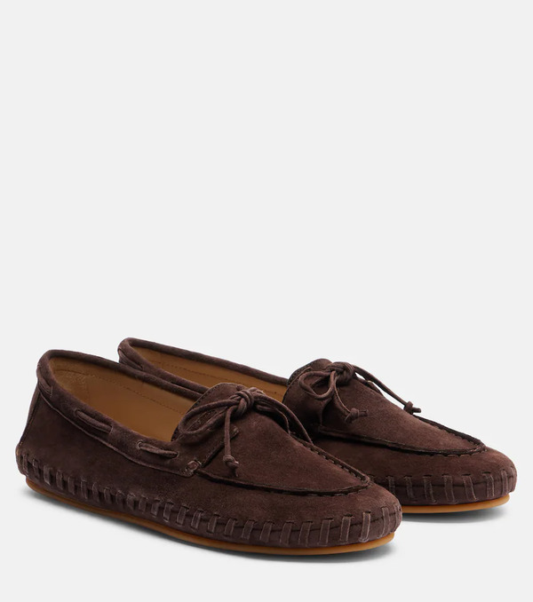  Le Monde Beryl Le Monde Bã©ryl Driver Embroidered Suede Loafers 