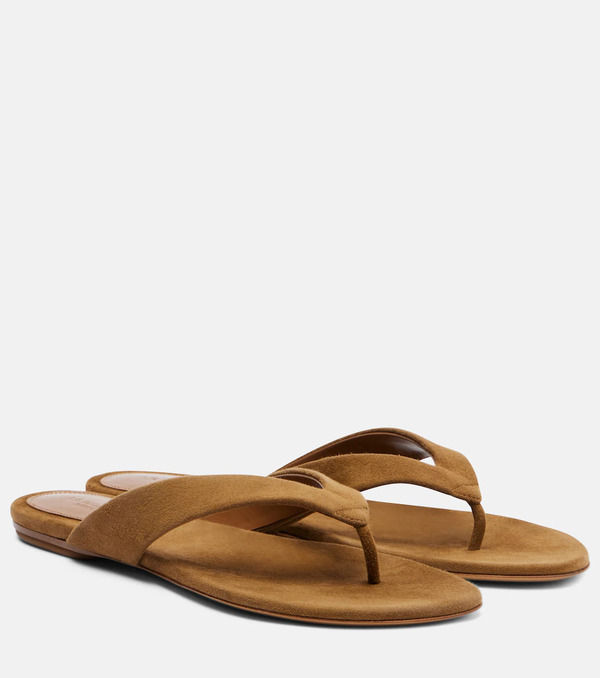  Le Monde Beryl Le Monde Bã©ryl Suede Thong Sandals 
