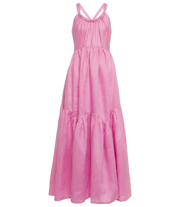  Lee Mathews Lee Mathews Ali Linen Maxi Dress 