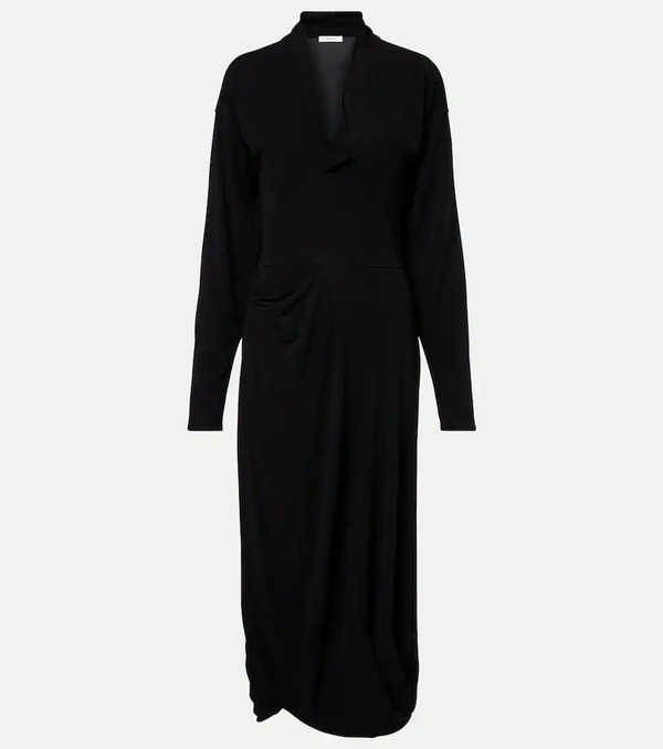  Lemaire Lemaire Draped Crãªpe Jersey Maxi Dress 