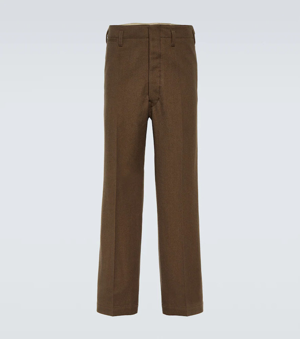  Lemaire Lemaire Maxi Cotton And Wool Chinos 