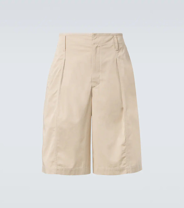  Lemaire Lemaire Maxi Cotton Twill Bermuda Shorts 