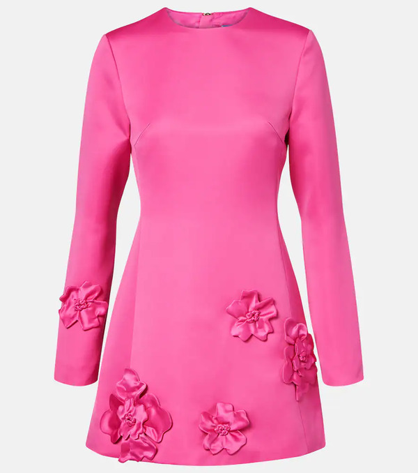  Leo Lin Leo Lin Aliza Floral-appliquã© Minidress 