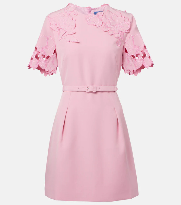  Leo Lin Leo Lin Aurelie Floral-appliquã© Minidress 