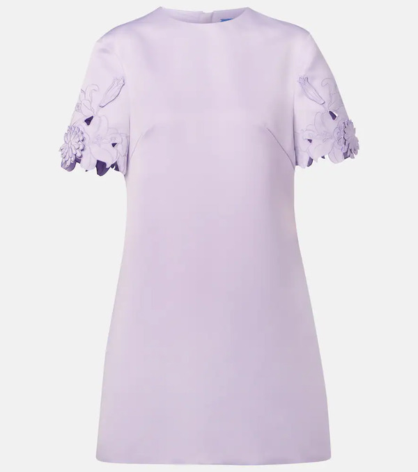  Leo Lin Leo Lin Aurie Floral-appliquã© Minidress 