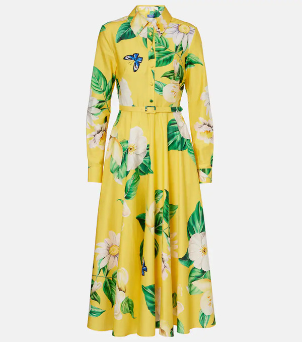 Leo Lin Leo Lin Zara Floral Cotton Shirt Dress 